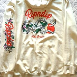 Ripndip Creme Must be nice snake hoodie